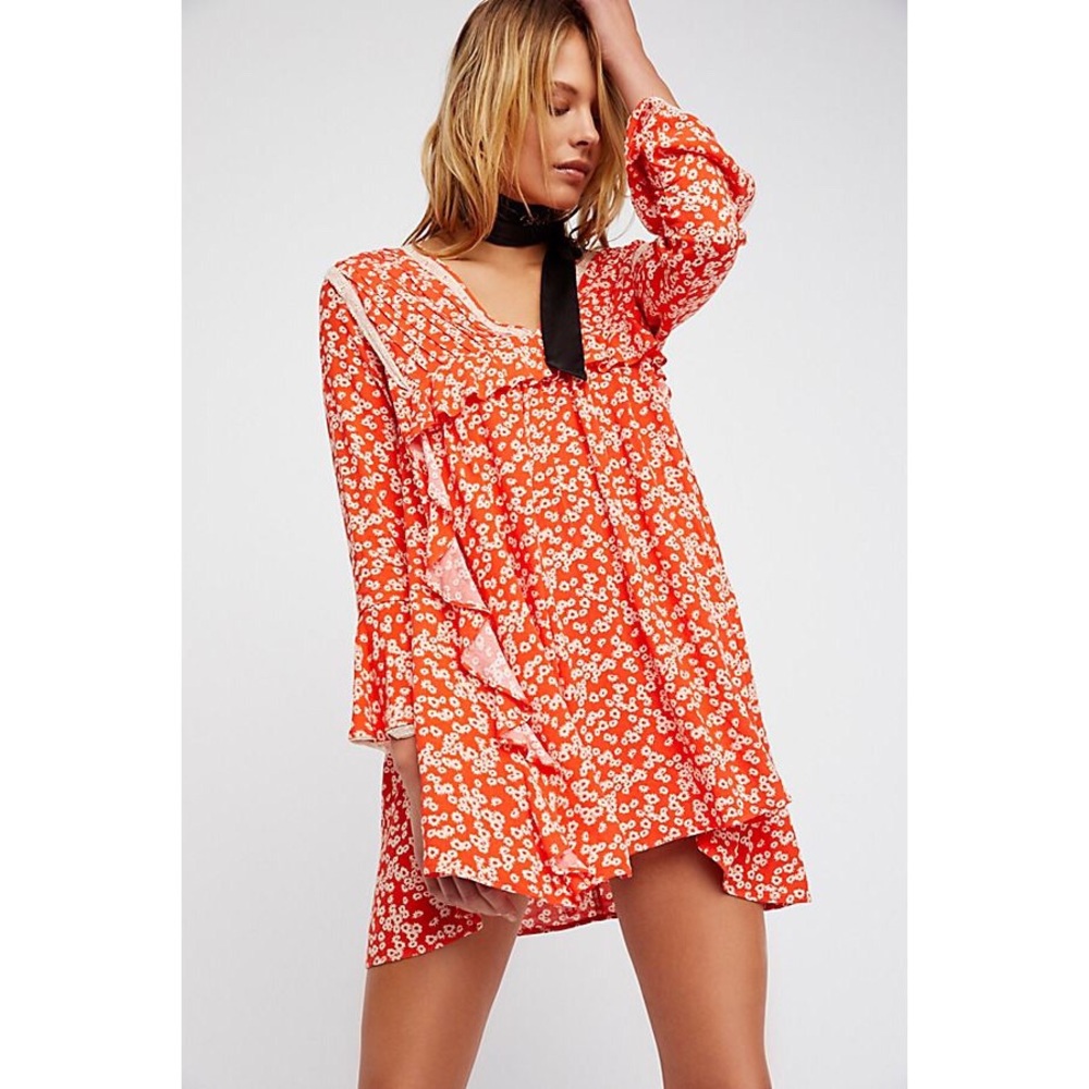 NWT Free People Paprika Combo Dress